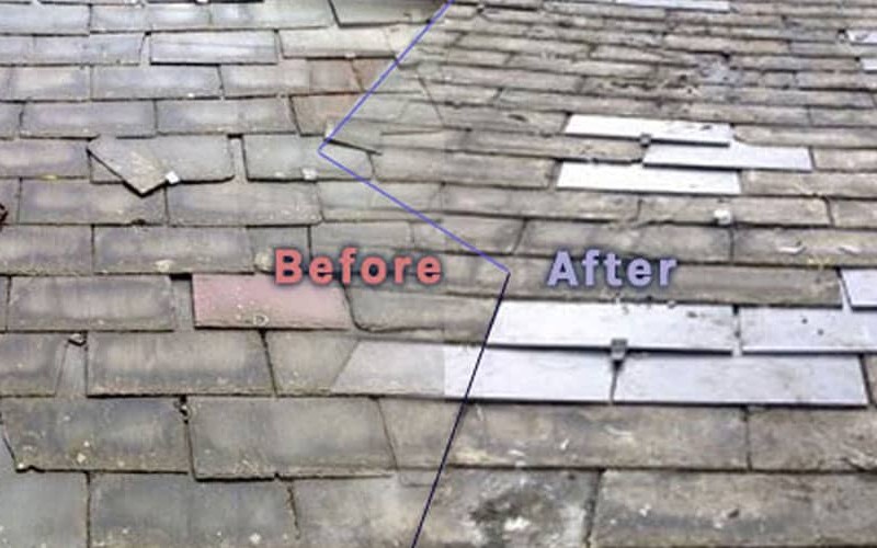 Before after roof repairs